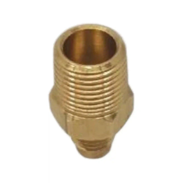 Brass Gas fitting 1-4 Flare to 3-8 Male Threaded Union 01-.708 - Everything Caravans