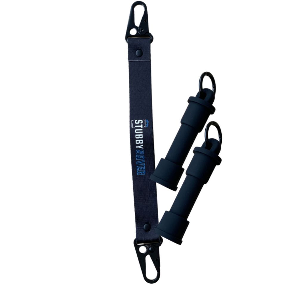 StubbySaver Carry Handle Kit 6 Pack Black Convenient Transport for Beer Packs