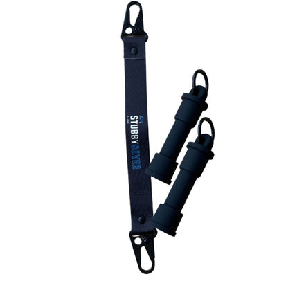 StubbySaver Carry Handle Kit 6 Pack Black Convenient Transport for Beer Packs