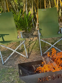 Stratus Outdoor ALL-DAY Reclining Camp Chair - Stone - Everything Caravans