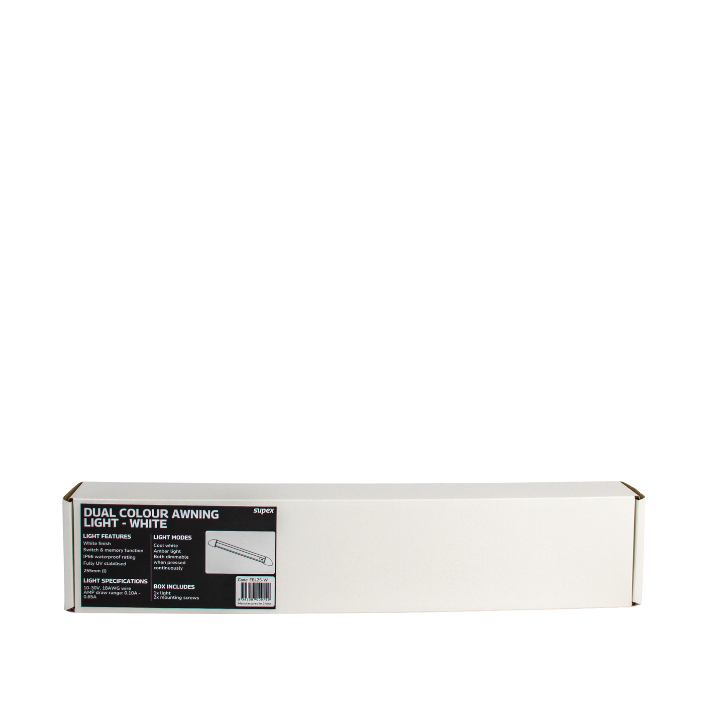 Supex Dual Colour Awning Light 255mm White