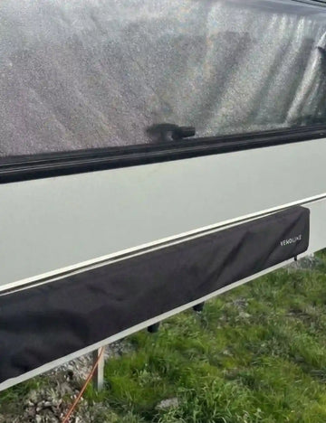 Vendline Caravan Clothesline Dust Cover Black - 1000mm