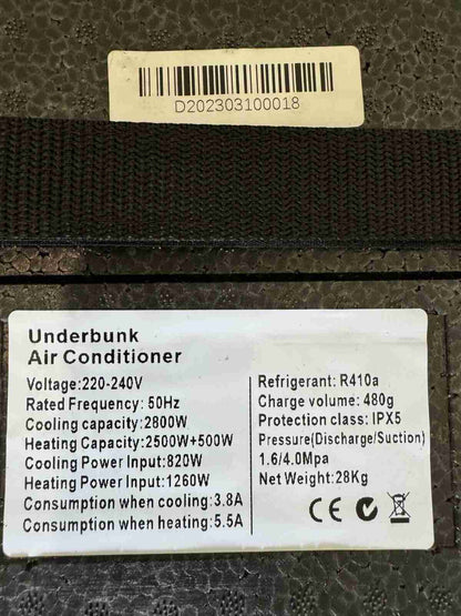 FREUCAMP SANJO 2200W Under Bunk Reverse Cycle Air Conditioner