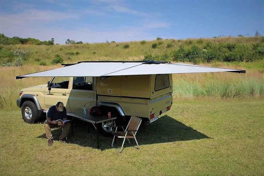 Eezi-Awn Manta 270 Awning Freestanding Left Side Mount Grey - Summer Sale