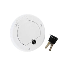 Camec Lockable Water Filler - White Left Hand Hinge