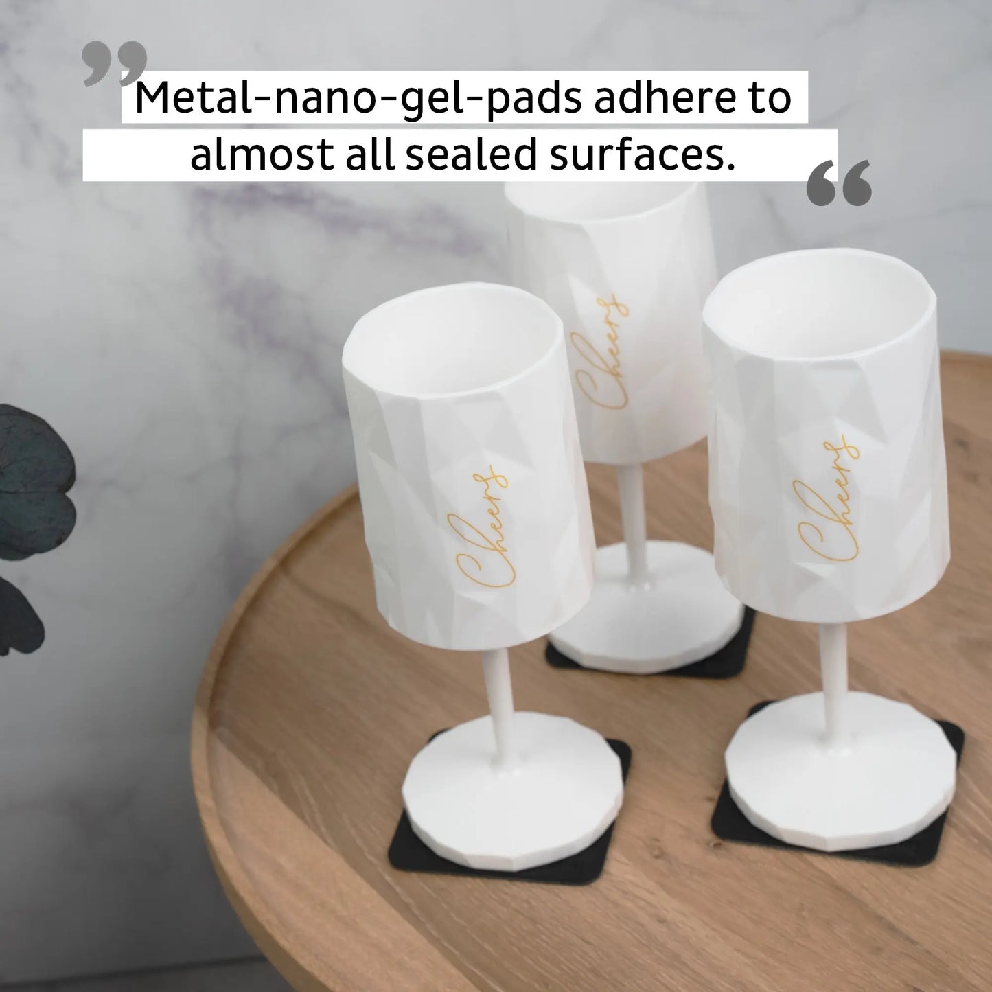 Magnetic Plastic Glass WINE "CHEERS" 0.3l by Silwy