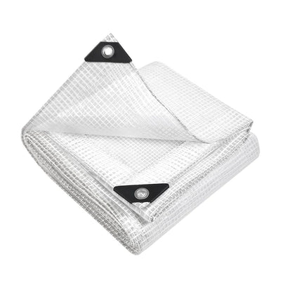 3Mx4M Tarp Camping Heavy Duty Cover 135Gsm Clear