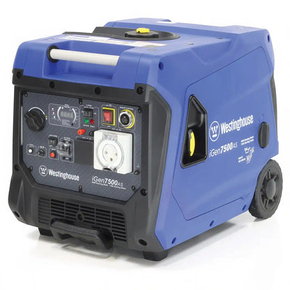 Westinghouse iGen7500AS Inverter Generator with Electric Start and Remote Control for 7500 Starting Watts / 6000 Running Watts
