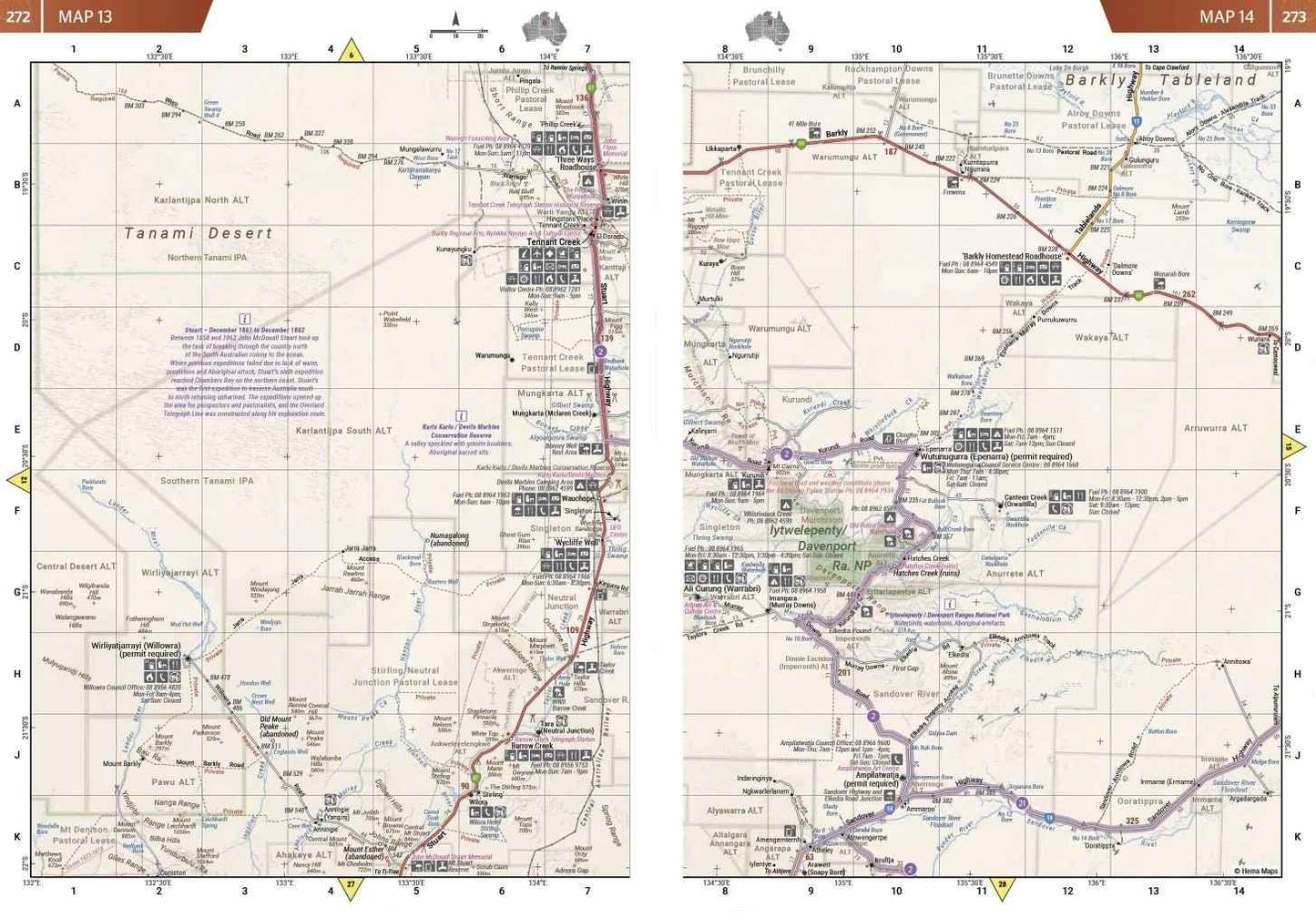 Hema Great Desert Tracks Atlas and Guide