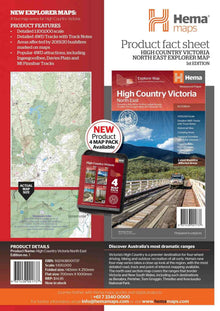 Hema The Victorian High Country - North Eastern Map