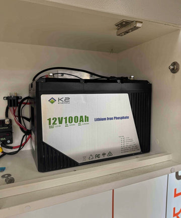 K2 12V 100amp LiFePO4 Caravan Lithium Battery 12V