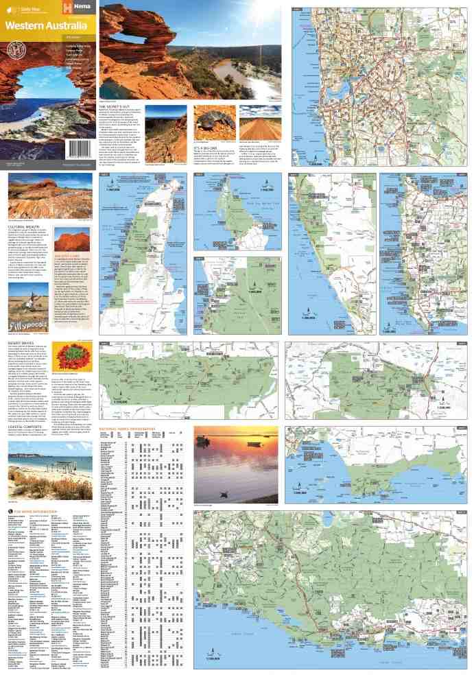 Hema Western Australia State Map