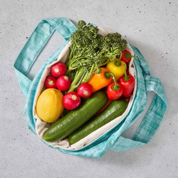 Produce Pod - Reusable Veggie Bag for Fridge - Ocean