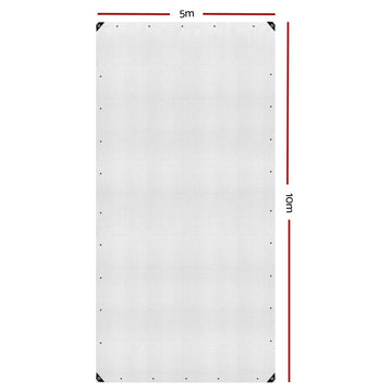 5Mx10M Tarp Heavy Duty Cover 135Gsm Clear