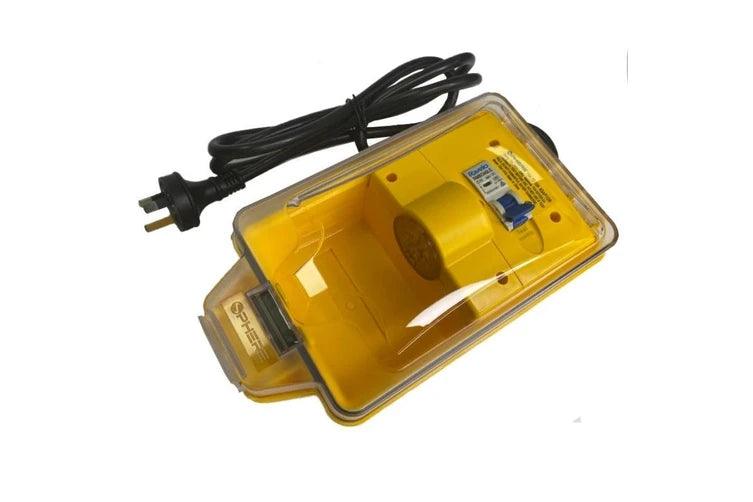 Sphere 15A to 10A AC Power Adaptor Yellow 240VAC - Everything Caravans