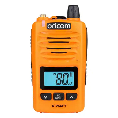Oricom 5 Watt IP67 Waterproof Handheld UHF CB Radio - Orange