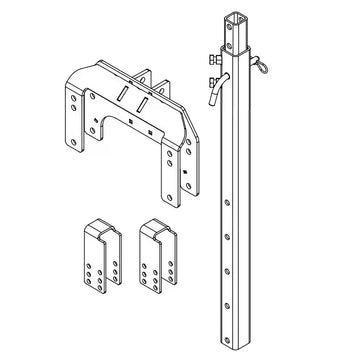 Gripsport Short Quick Release Bolt On Mount Kit for Expanda Style Caravan