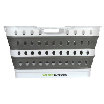Xplore Outdoors Collapsible Laundry Basket with Fold-out Legs