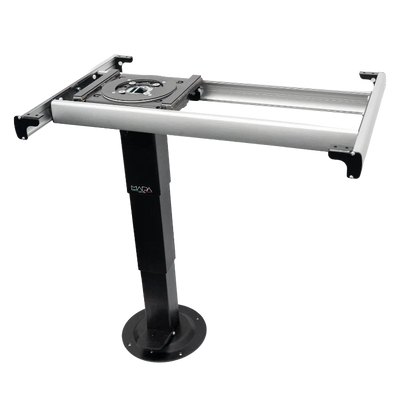 Nuova MAPA Black Adjustible Height SQUARE Table Leg with Turn Table and Slide
