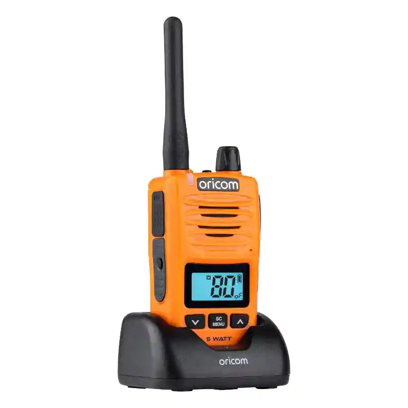 Oricom 5 Watt IP67 Waterproof Handheld UHF CB Radio - Orange