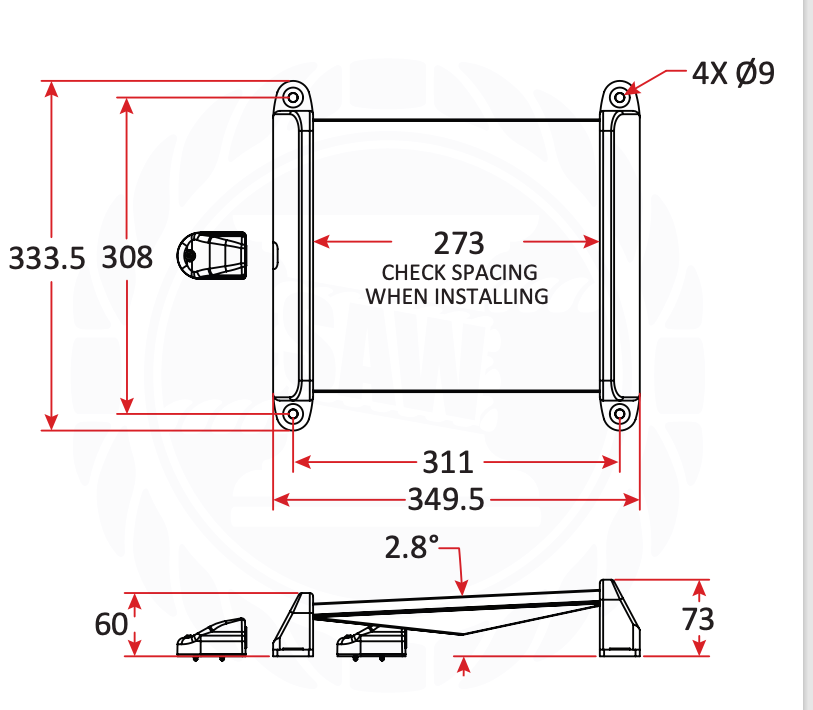 Seaview Direct Surface Mount Suits Starlink Mini Antenna