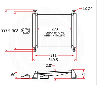 Seaview Direct Surface Mount Suits Starlink Mini Antenna