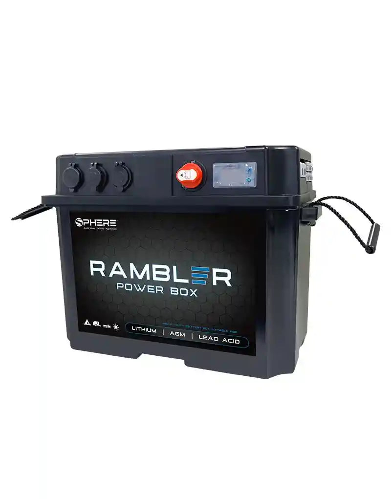 SPHERE RAMBLER Battery Box with Power Accessory Ports & Covers | 455x265x325mm