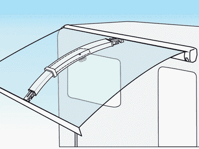 Fiamma Curved Centre Rafter Pro Heavy Duty Rafter for Caravan Awning Support