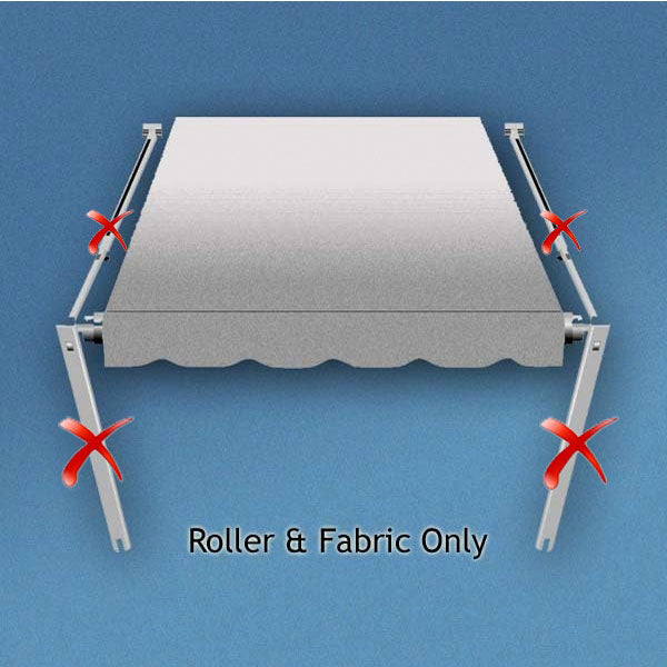 Carefree Fiesta Awning 15Ft - Blue Shale Fade - Fabric on Roll (No Arms)