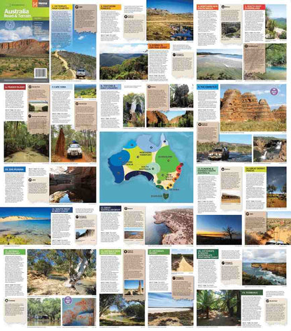 Hema Australia Road and Terrain Map