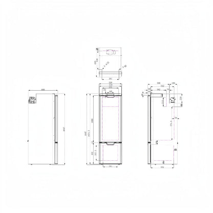 NEW myCOOLMAN Upright 250L Fridge Freezer