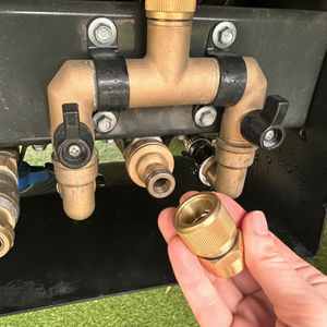 Flat Out Brass Water Inlet Dust Cap - Single