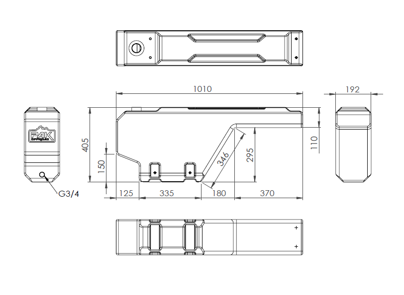 PAK Offroad Wheel Arch  Watertank  40L