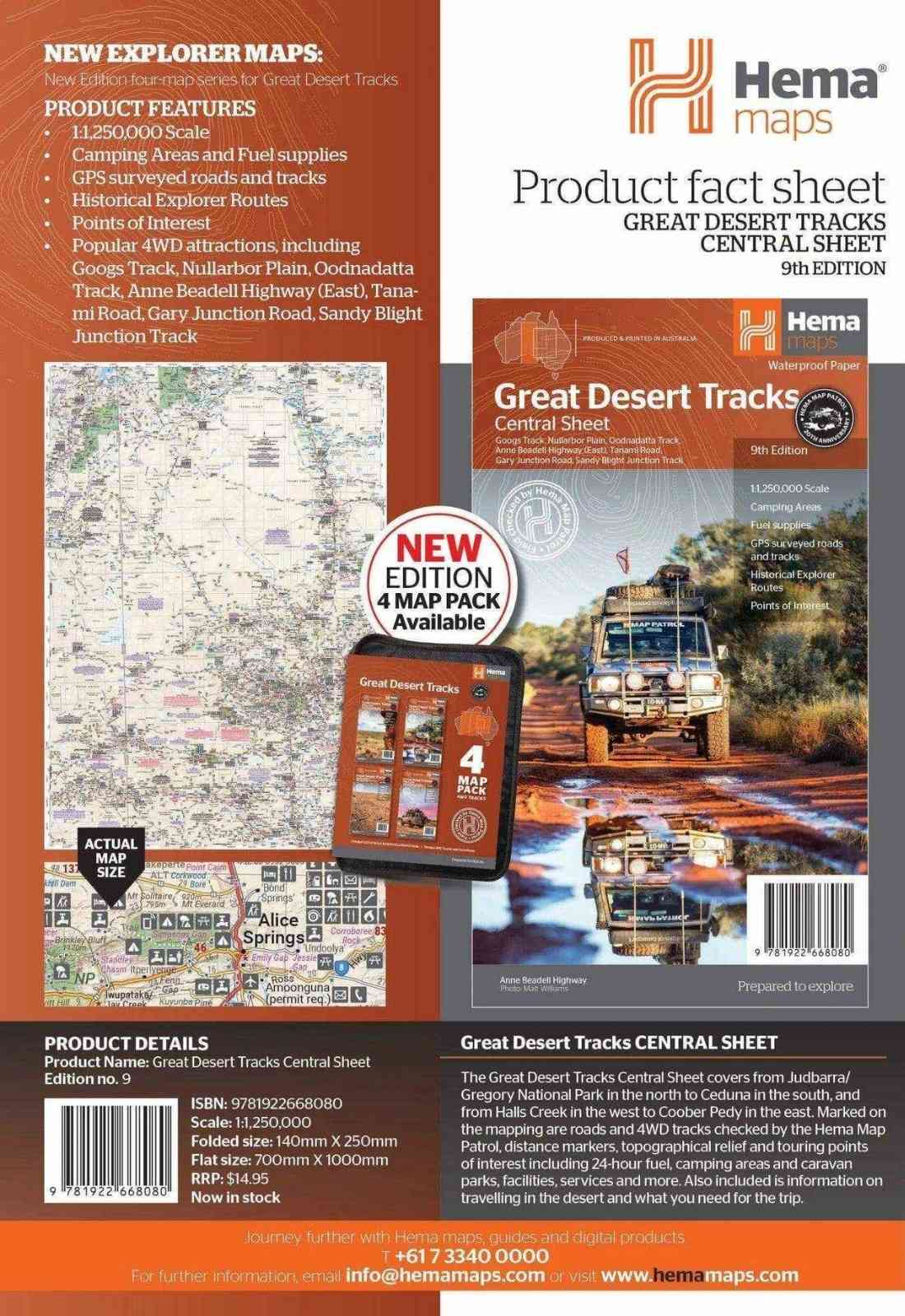 Hema Great Desert Tracks Eastern Sheet