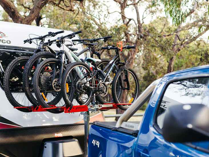 Gripsport Tilting Caravan Rack for 4 Bike - needs mounting kit