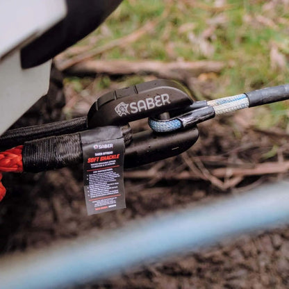 Saber 7075 Alloy Winch Shackle Cerakote Red winch shackle for soft shackles