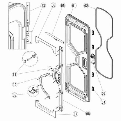 Dometic Cara-D Door Outer Lock Left Hand