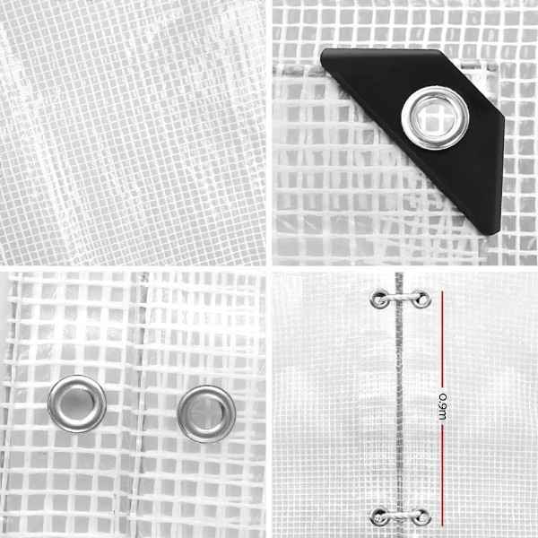 5Mx10M Tarp Heavy Duty Cover 135Gsm Clear