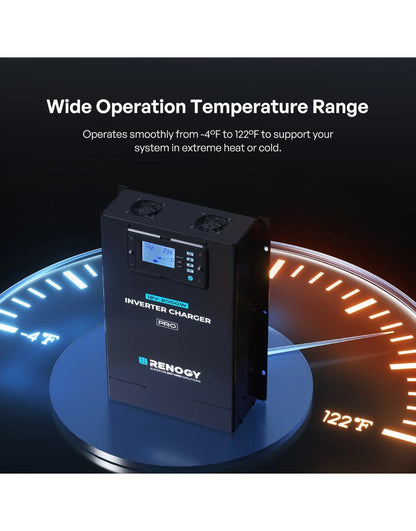 RENOGY 500-11086 PRO | 12V 2KW HF Inverter Charger RIV1220PCH-24S-G1-AU