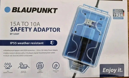15A to 10A Mains Adaptor RCD and Overload Protection