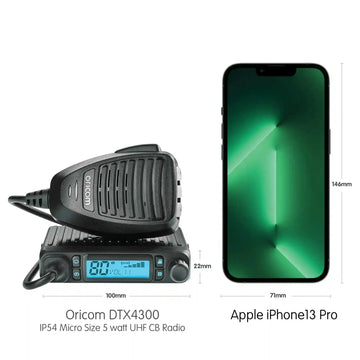 Oricom DTX4300PNP Plug & Play UHF CB Radio Pack