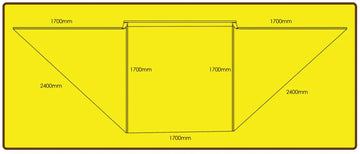 Eezi-Awn Dragonfly Mini 180 Awning 1.9M Freestanding Left Side Mount Grey - Summer Sale