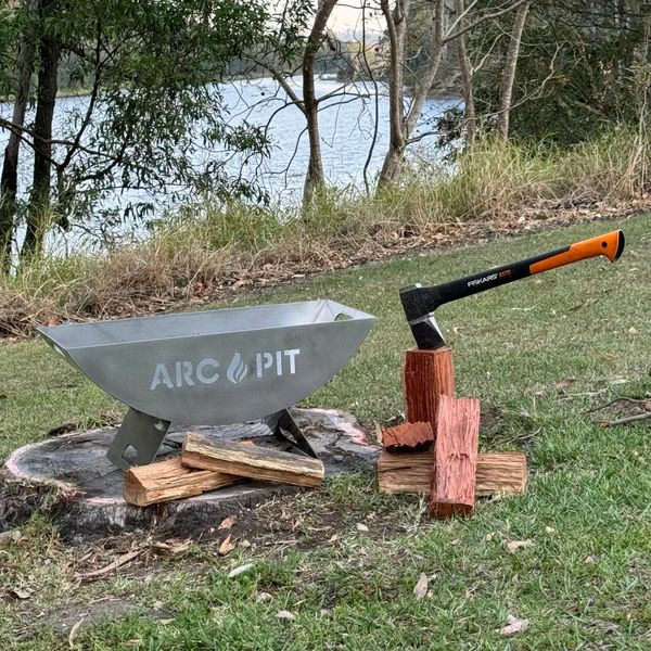 ArcPit XL 2-in-1 portable fire pit and outdoor BBQ - Large Size