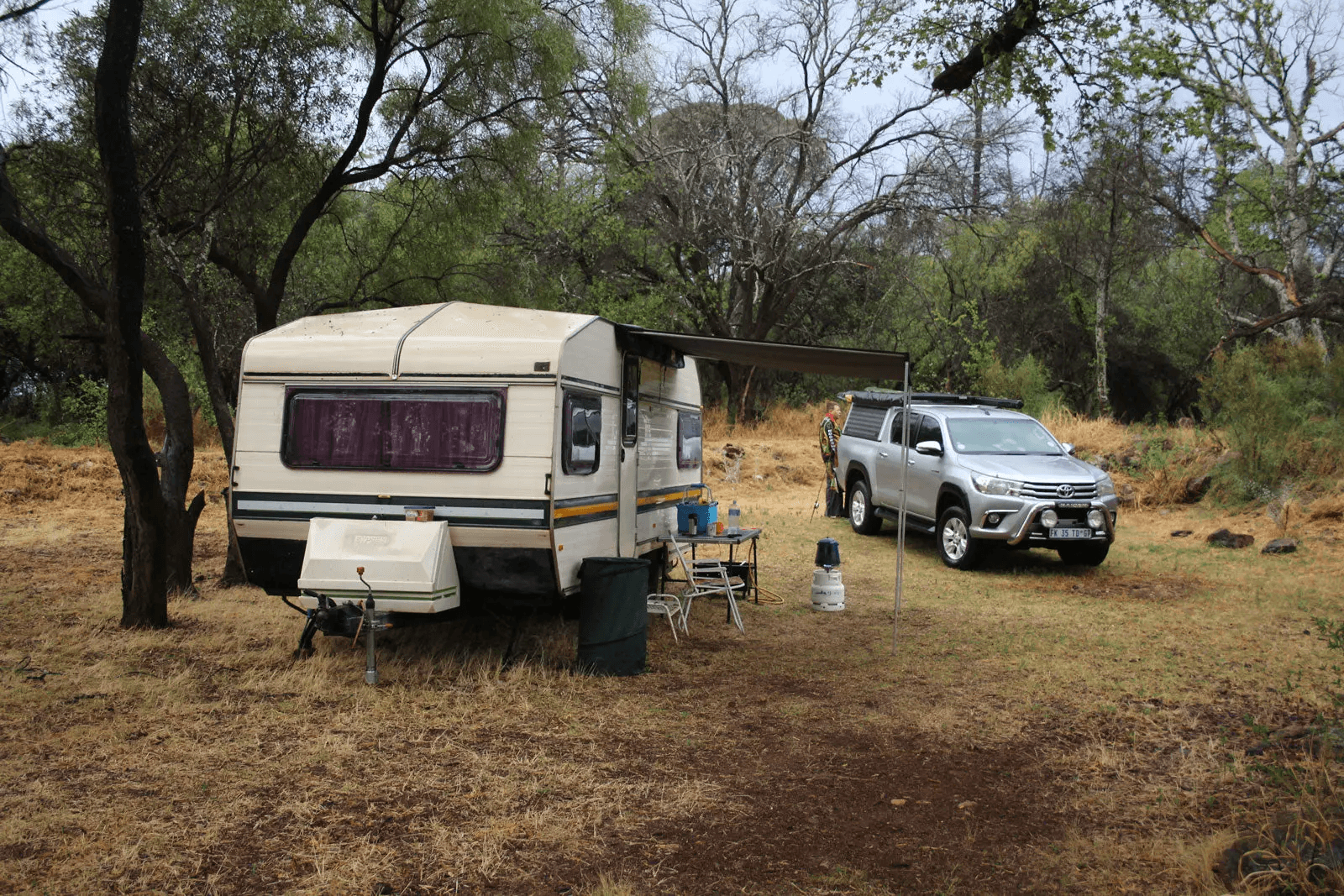 Eezi-Awn Caravan Bag Awning 3.5M Grey - Black Friday Sale - Everything Caravans