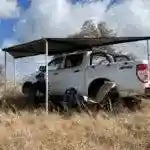 Eezi-Awn Dragonfly Mini 180 Awning 1.9M Freestanding Left Side Mount Grey - Black Friday Sale - Everything Caravans
