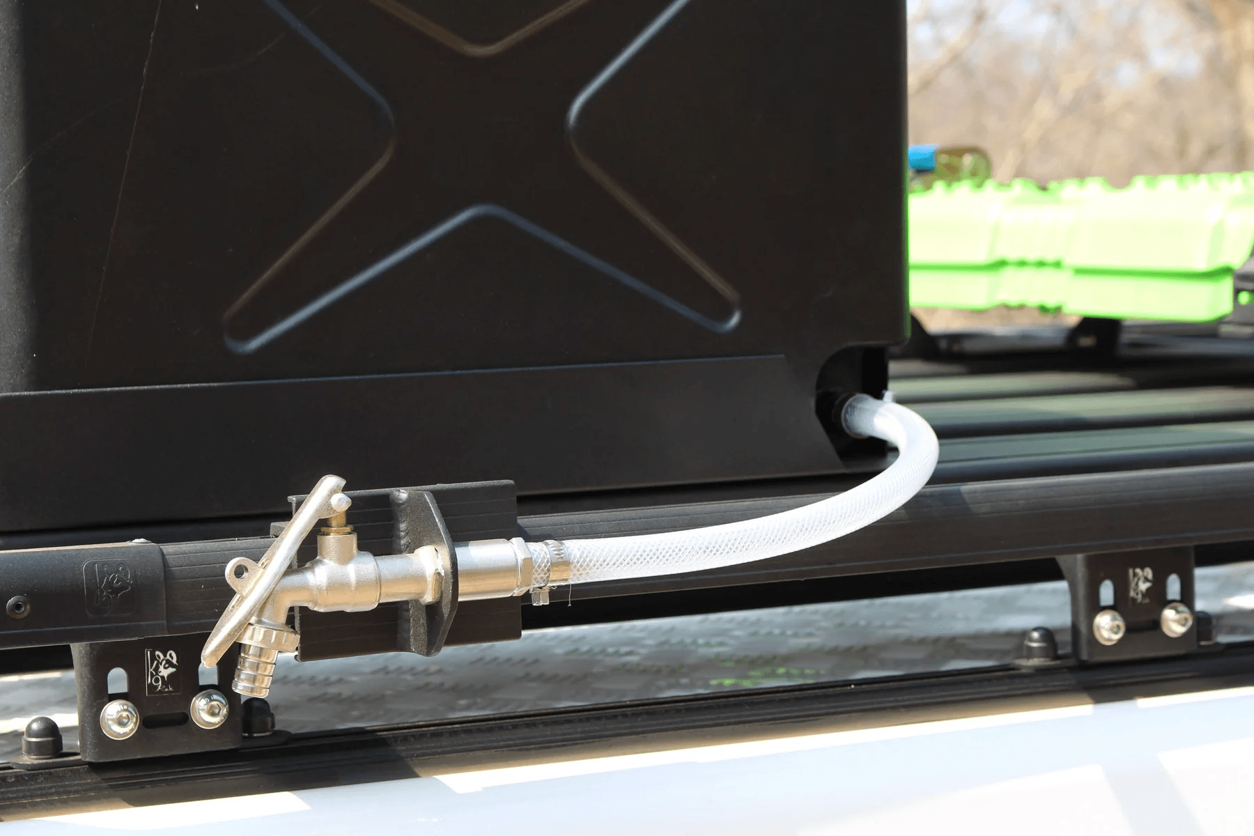 Eezi-Awn Water Cannister Tap including K9 Bracket and Pipe - Black Friday Sale - Everything Caravans