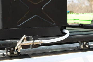 Eezi-Awn Water Cannister Tap including K9 Bracket and Pipe - Black Friday Sale - Everything Caravans