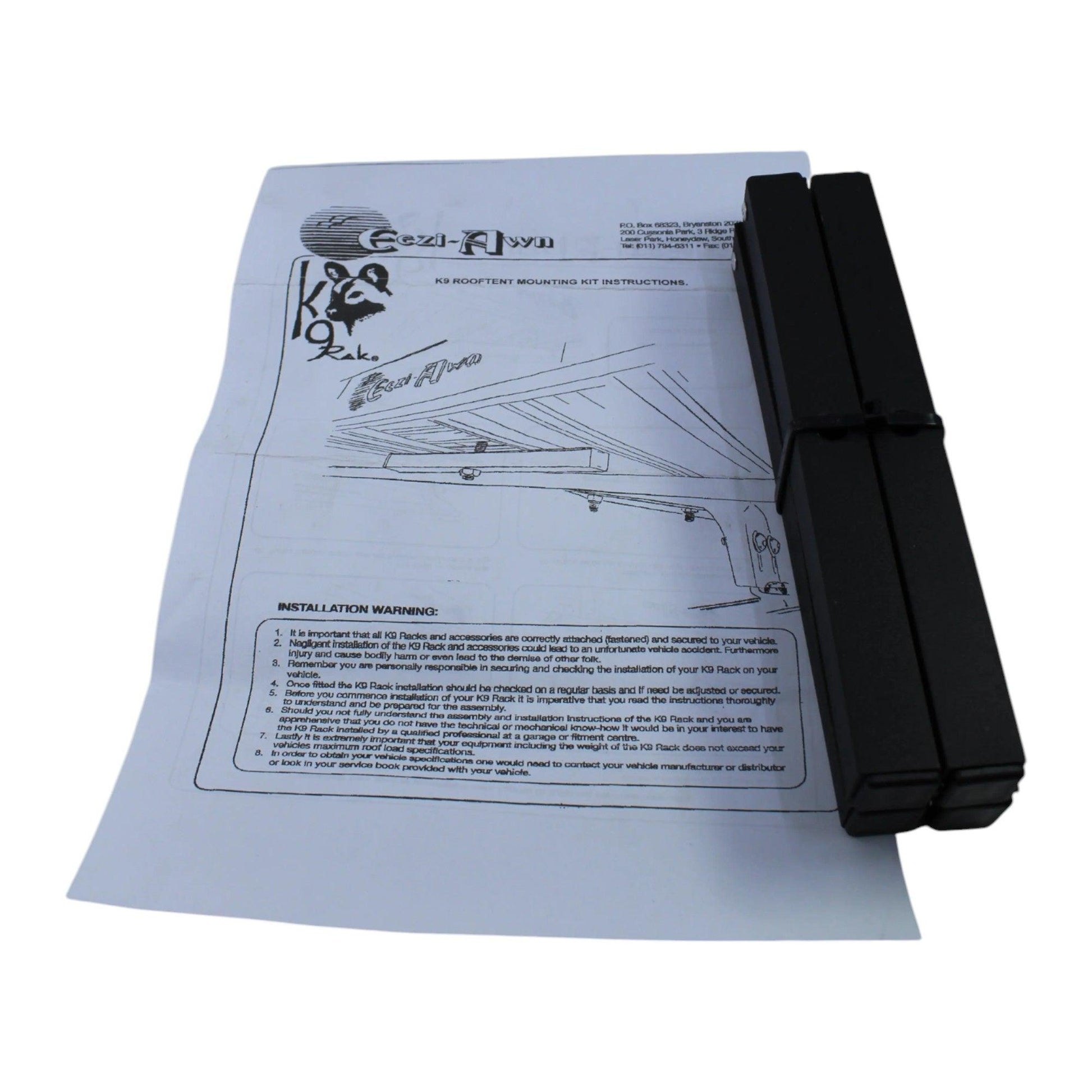 Eezi-Awn Roof Rack Mounting Kit for Roof Tent - Black Friday Sale - Everything Caravans