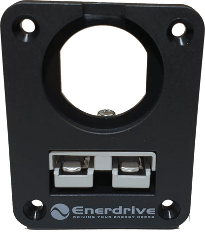 Enerdrive 50A Anderson Panel Mount Plug Holder and 1 Socket Hole - Everything Caravans