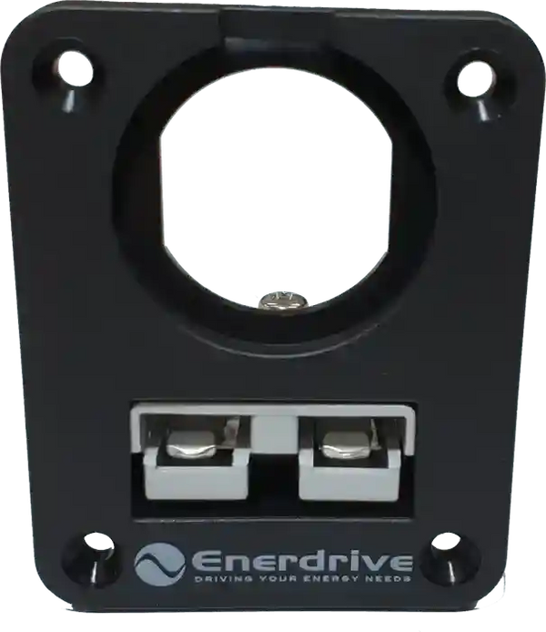 Enerdrive 50A Anderson Panel Mount Plug Holder and 1 Socket Hole - Everything Caravans